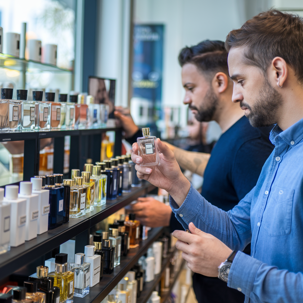 Hombres-comprando-perfumes