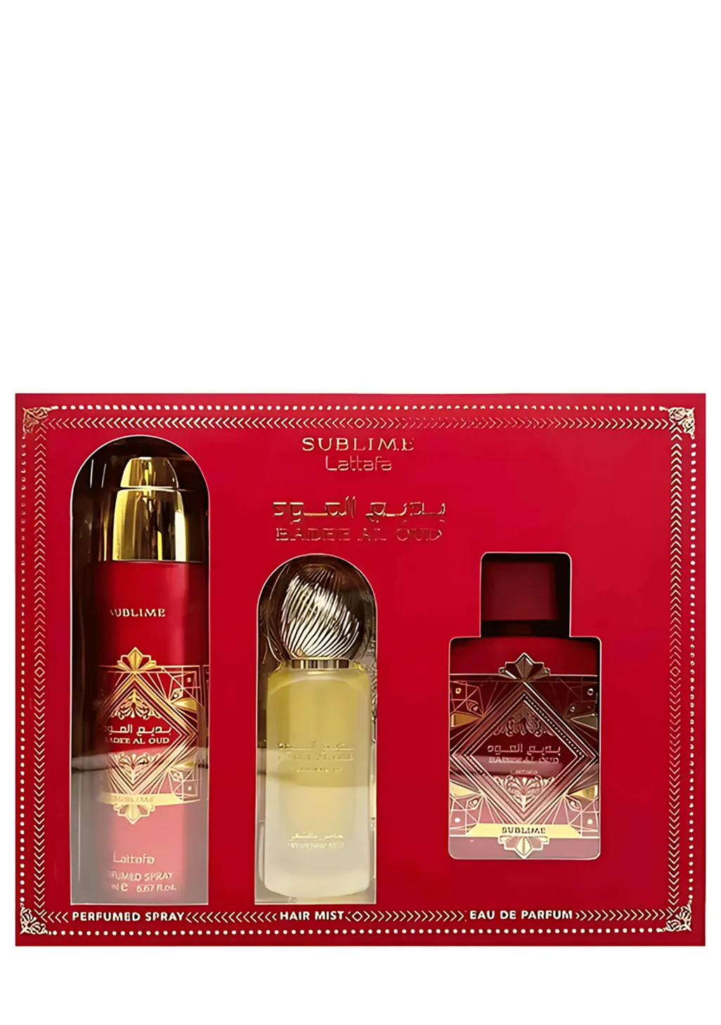BADE’E AL OUD SUBLIME LATTAFA ESTUCHE X3 PIEZAS