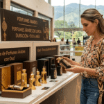 Botella de perfume árabe con oud ingrediente estrella de las fragancias orientales